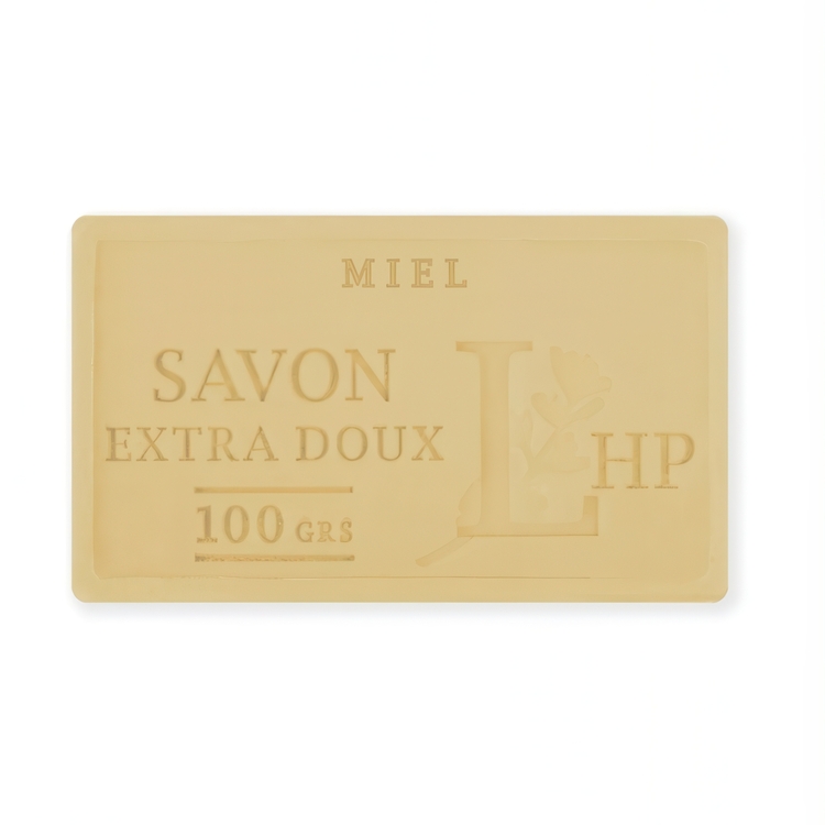 Soap with Honey scent, 100 g, SAVON DE MARSEILLE MIEL, 8,5 x 5 x H 2,5 cm, Beige