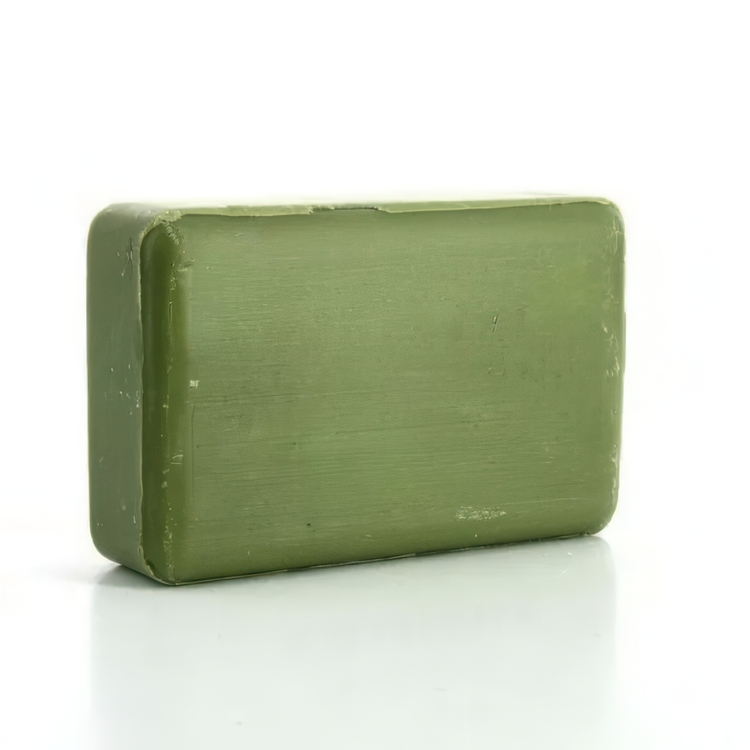 Soap with Olive oil, from Provence, HUILE D'OLIVE, 8,5 x 5 x H 2,5 cm, Olive Green