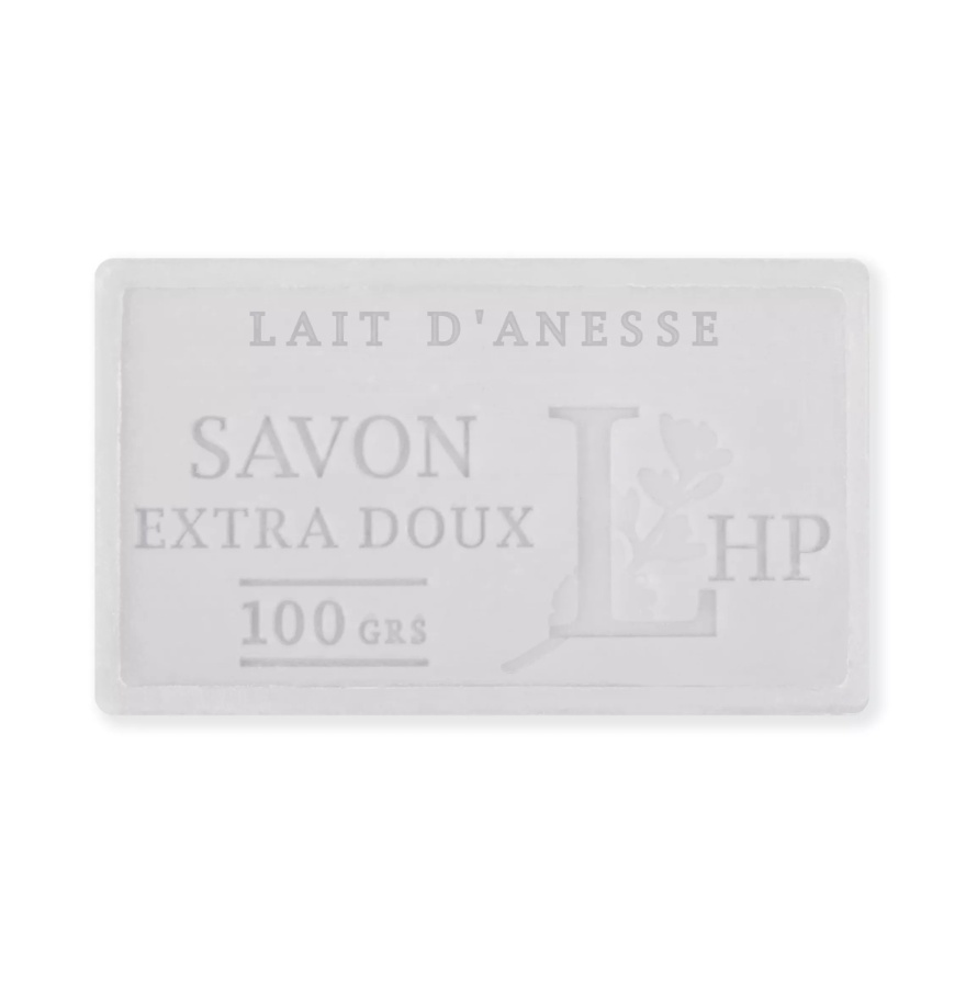 Soap with Donkey Milk, 100 g, SAVON DE MARSEILLE LAIT D'ANESSE, 8,5 x 5 x H 2,5 cm, White