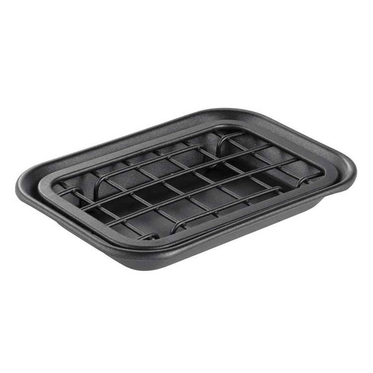 Soap cup, Self Draining, GIA SOAP DISH, 14,5 x 10 x H 2 cm, Matte black