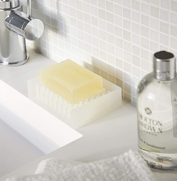 Soap tray, Self Draining, FLOAT, 8,5 x 11 x H 3 cm Yamazaki, White