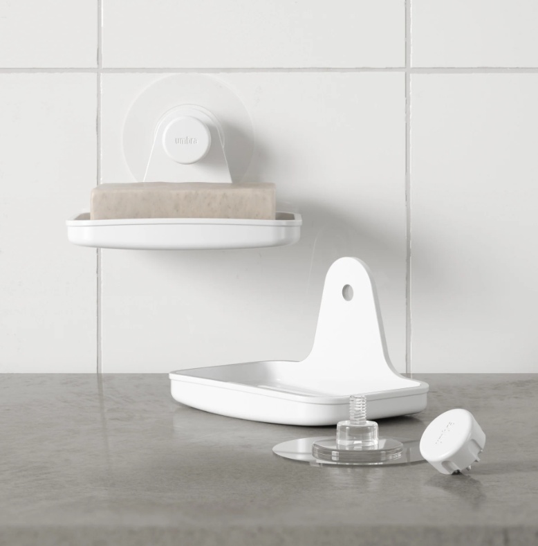 Soap tray UMBRA FLEX ADHESIVE, White