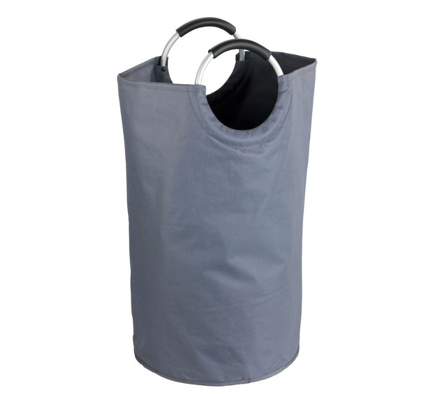 Laundry basket / Bag, 69 L, JUMBO, Ø 38 x H 72 cm, Anthracite