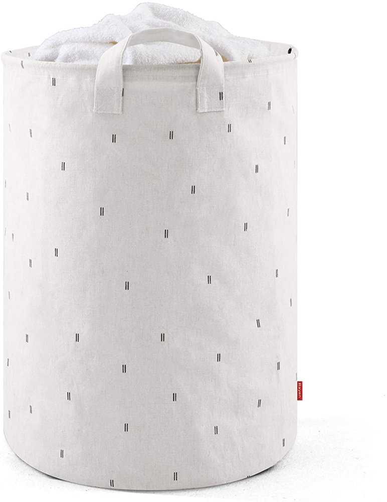 Laundry Basket / Storage Bag, CESTO PREMIUM, Ø 40 x H 55 cm, Offwhite