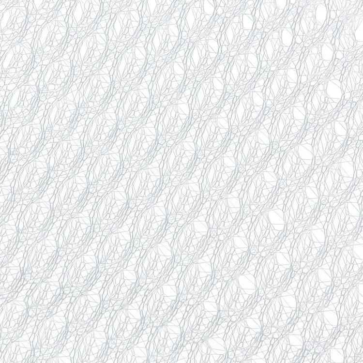 Wash Bags, Set of 3 , FILETS À LIGNE, White