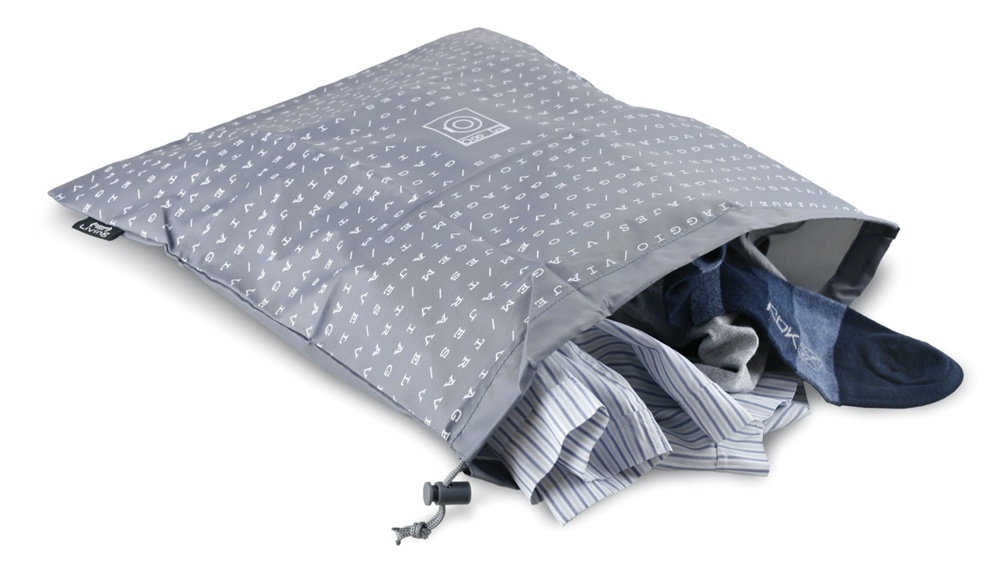 Laundry bag, TRAVEL - SACCHETTO LAVANDERIA, 40 x 45 cm, Grey