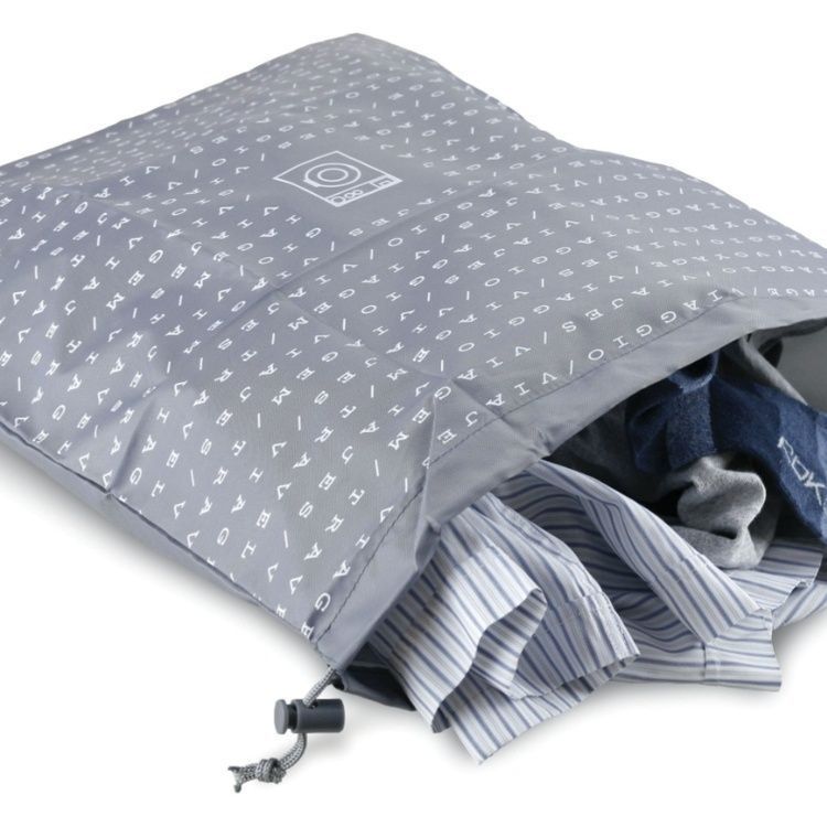 Laundry bag, TRAVEL - SACCHETTO LAVANDERIA, 40 x 45 cm, Grey
