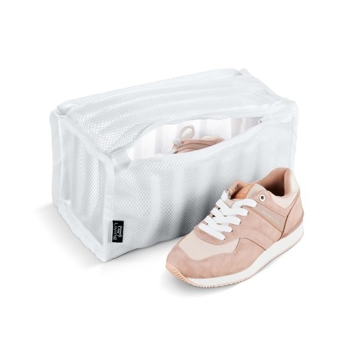 Laundry / Washing bag for shoes, LAVAGGIO SCARPE, 35x18 xH18 cm, white