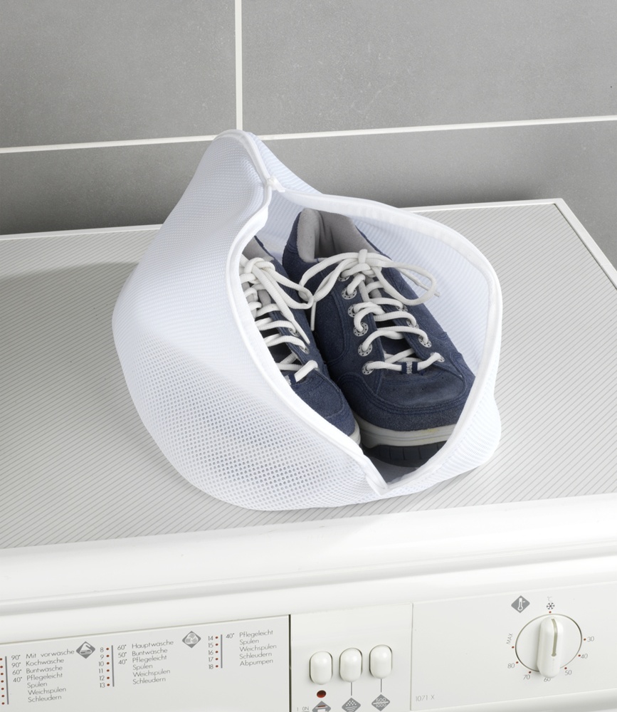 Laundry / Washing bag for shoes, SCHUH-WÄSCHENETZ, 23 x 40 x 23 cm, White