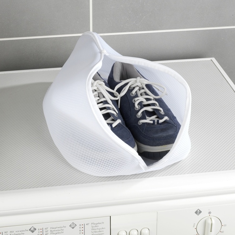 Laundry / Washing bag for shoes, SCHUH-WÄSCHENETZ, 23 x 40 x 23 cm, White