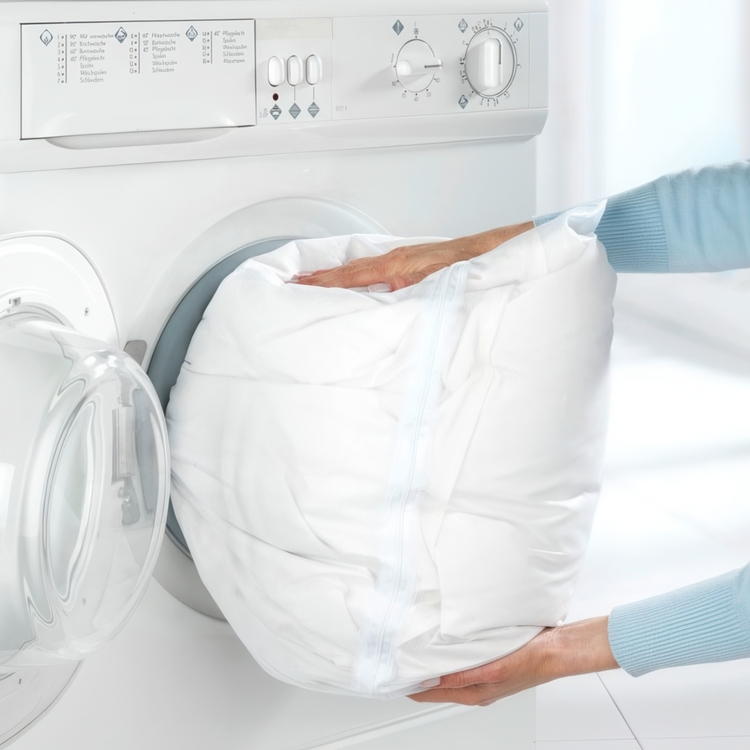 Laundry bag for washing machine, Large, WÄSCHENETZ XXL, 90 x 60 cm, White