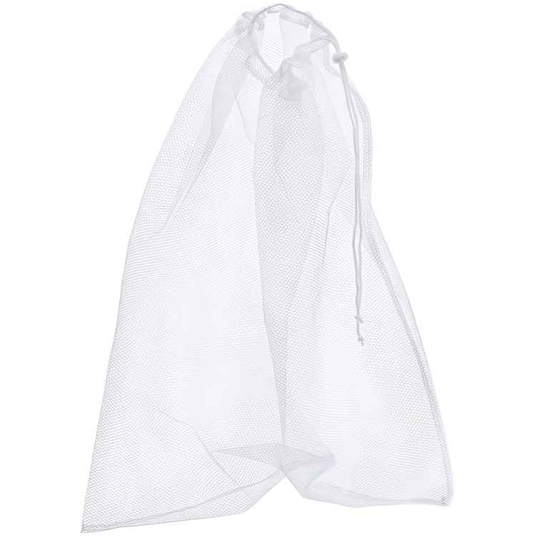 Laundry bag net, 53 L, LARGE MESH BAG, 64 x H 74 cm, White 