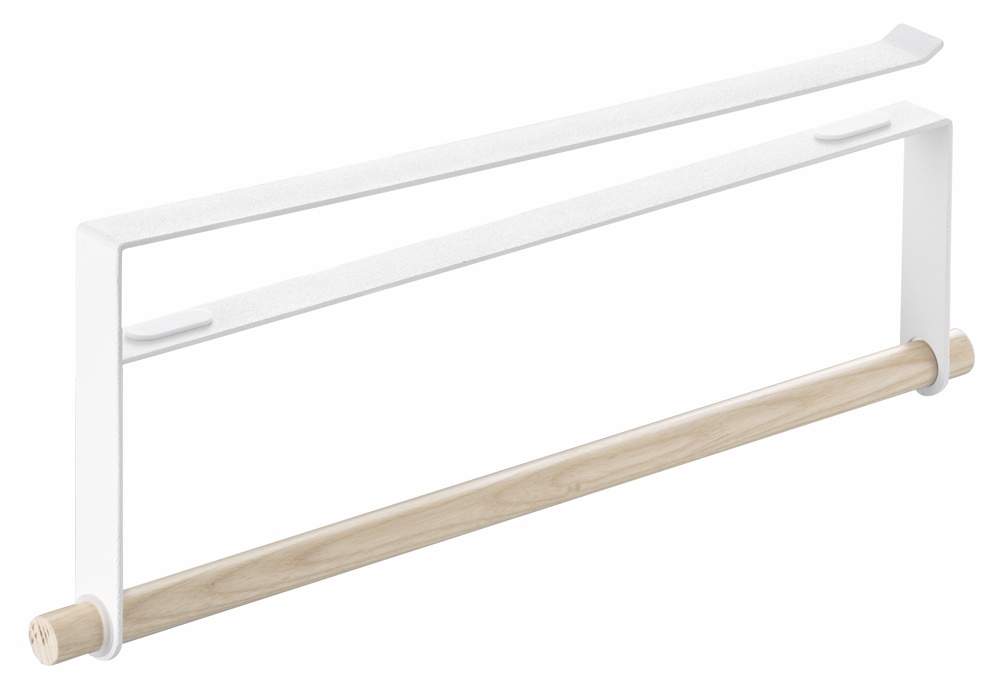 Under shelf paper towel holder, TOSCA, Yamazaki, White
