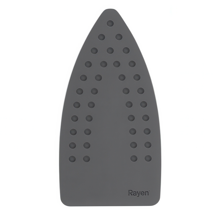 Base for ironing, Silicone, RAYEN, 13 x 27 cm, Grey