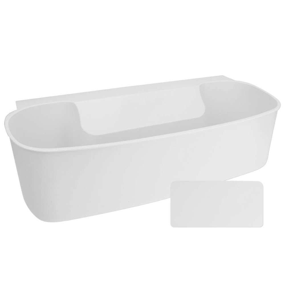 Collecting tray for kitchen waste - including scraper, AUFFANGSCHALE, white