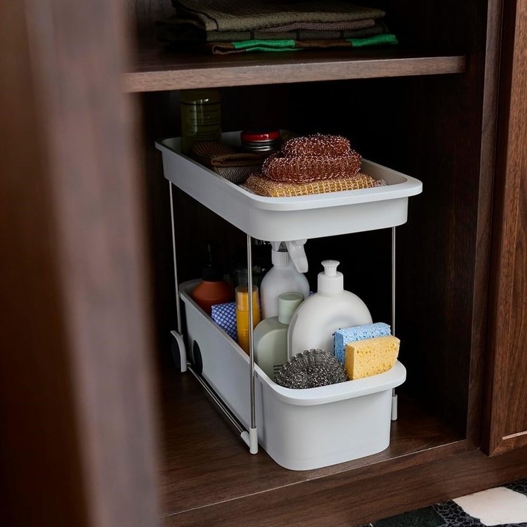 Pull-out storage , EASY ACCESS CADDY, Joseph Joseph, 47 x 20 x H 33,5 cm, Grey