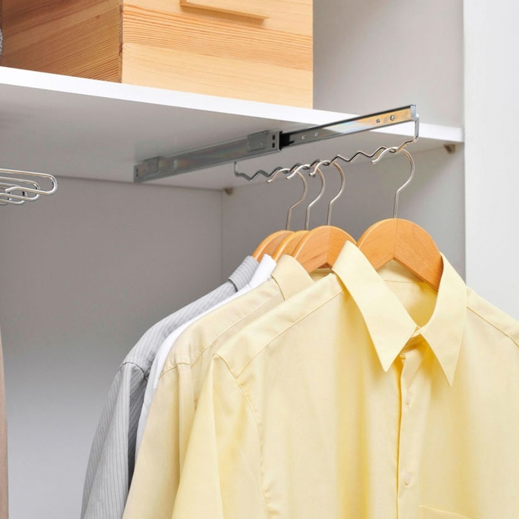 Pull Out Hanger for Wardrobe, SCHRANKAUSZUG, Silver