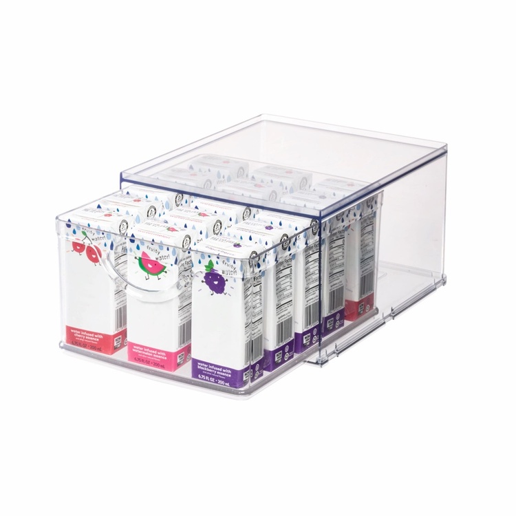 Drawer, RPET CABINET BIN DRAWER, 26,5 x 22,4 x H 14,6 cm, Transparent