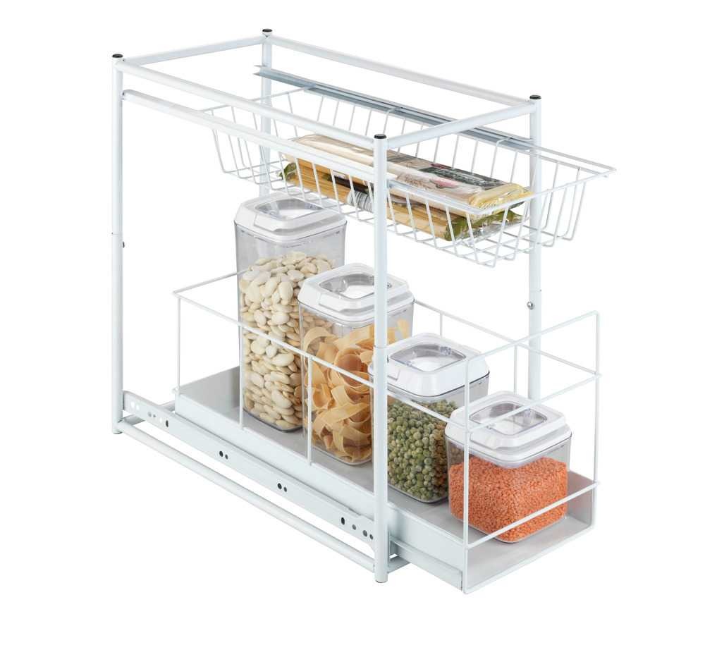 Pull-out storage baskets for cabinet, WANJA, 45 x 23 x H45 cm, White