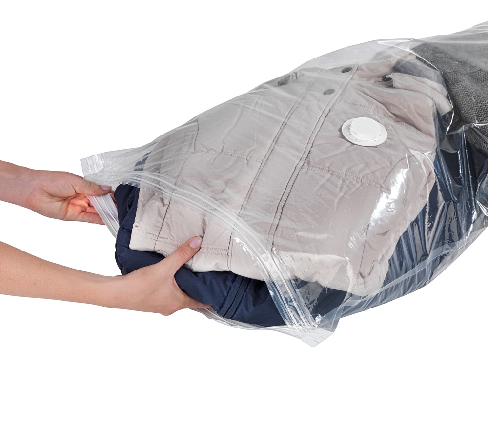 Vacuum bags Flat, Set of 2, WENKO BAG, Large, 90 x 55 cm, Clear