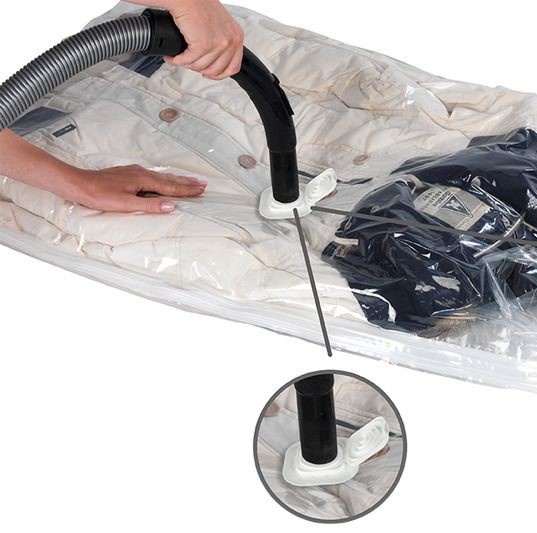 Vacuum bag with hanger, RAUMSPAR XL, 70 x H 145 cm, Clear
