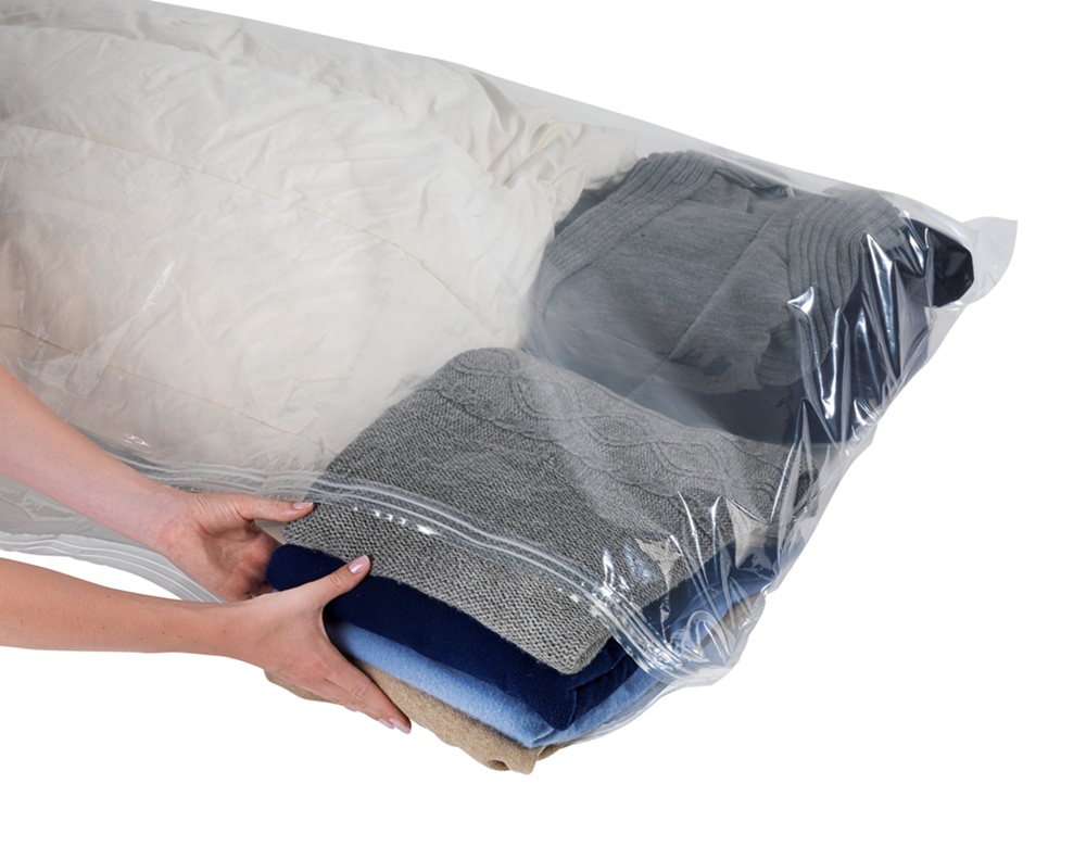 Vacuum bag Flat, XL SEASONAL BAGS BAG, 135 x 90 cm, Clear