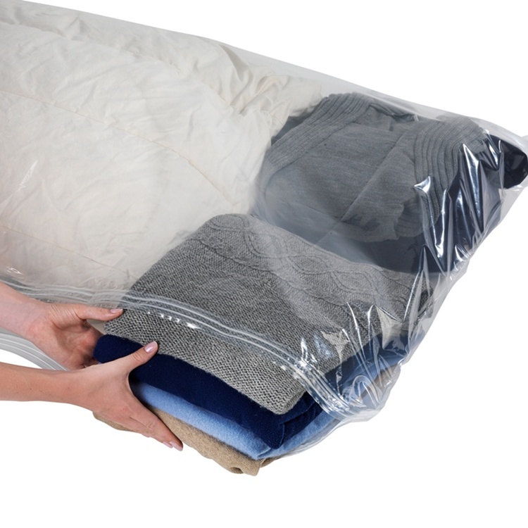 Vacuum bag Flat, XL SEASONAL BAGS BAG, 135 x 90 cm, Clear