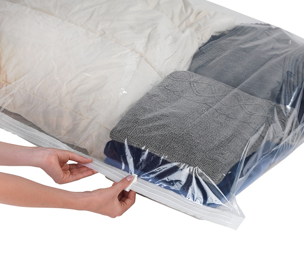 Vacuum bag Flat, XL SEASONAL BAGS BAG, 135 x 90 cm, Clear