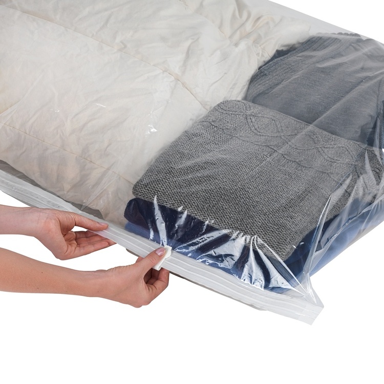 Vacuum bag Flat, XL SEASONAL BAGS BAG, 135 x 90 cm, Clear
