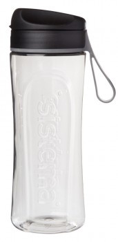 Water bottle, 600 ml, TRITAN SWIFT, Clear / Black