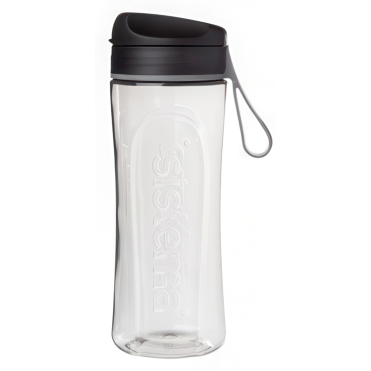 Water bottle, 600 ml, TRITAN SWIFT, Clear / Black
