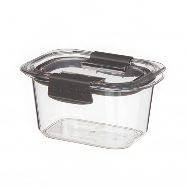 Leakproof food storage, 380 ml, BRILLIANCE SMALL, Sistema, Clear / Black