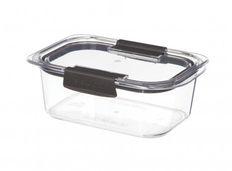 Leakproof food storage, 920 ml, BRILLIANCE MEDIUM, Sistema, Clear / Black
