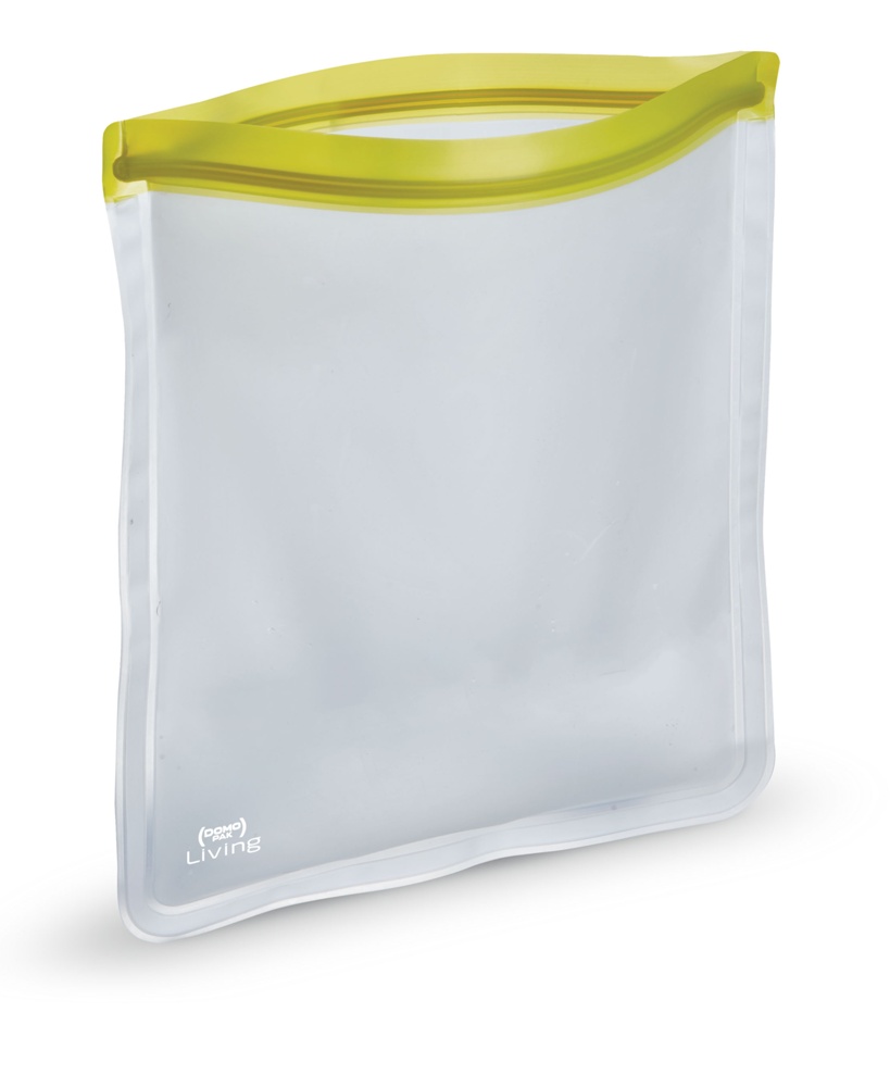 Waterproof bag, SMART BAG LARGE, 29 x 32,5 cm, transparent / Lime