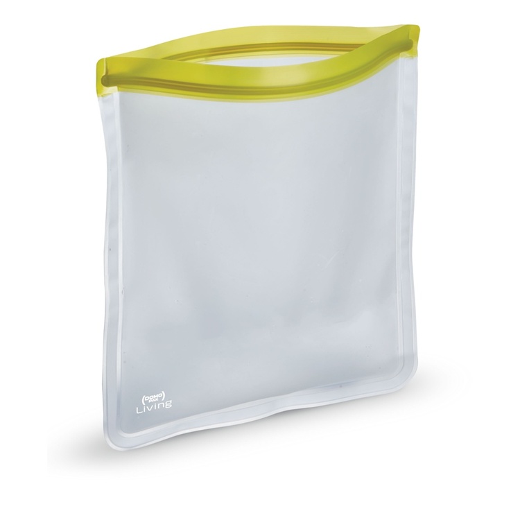 Waterproof bag, SMART BAG LARGE, 29 x 32,5 cm, transparent / Lime