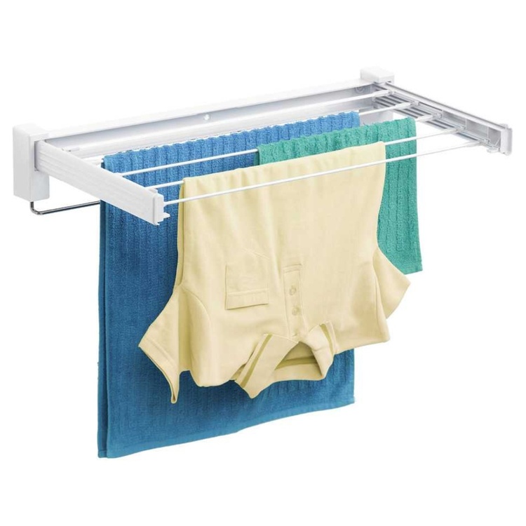 Wall mount Drying lines, BUTTERFLY, 3,5 m , White