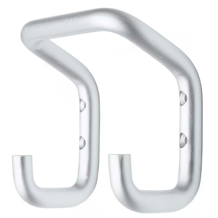 Utility hook in Aluminum , TELLUS LARGE, 8 x 13,5 x H 12 cm, Silver