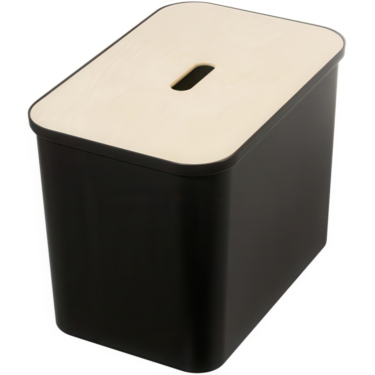 Recycling station with lid, 3 inserts, SMARTSTORE COLLECT, 76 L, 57 x 38 x H 42 cm
