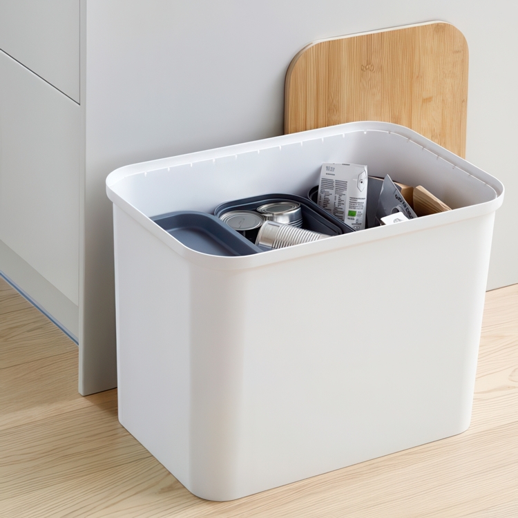 Recycling station with lid and 3 inserts, SmartStore