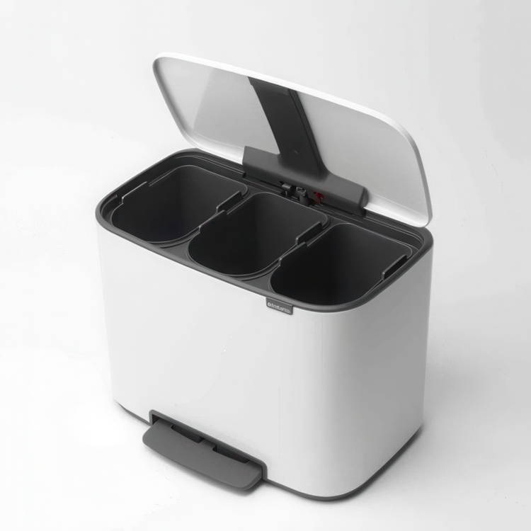 Recycling station with 3 compartments, Brabantia
