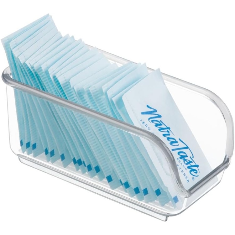 Sugar Sachet Holde, LINUS MINI ORGANIZER, 11,4 x 5,7 x H 5,1 cm, Transparent