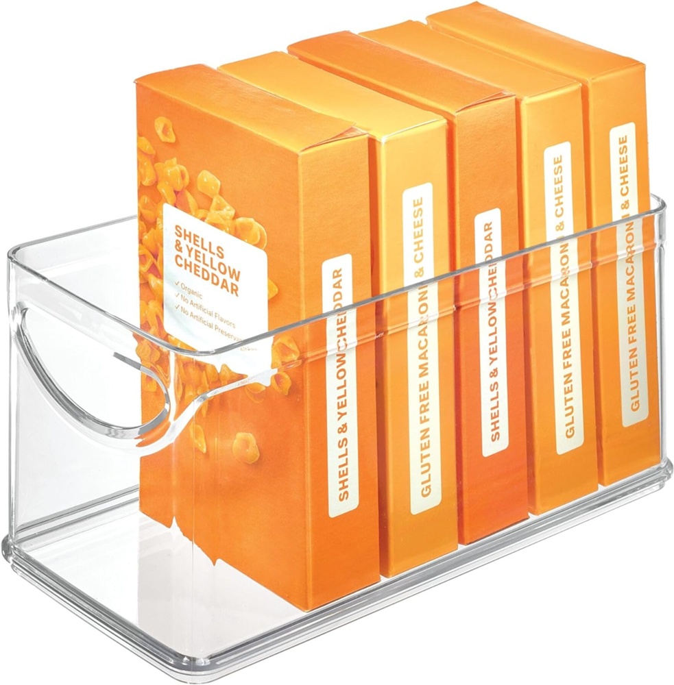 Storage Box in clear plastic, RPET CABINET BIN, 25,4 x 10,8 x H 12,7 cm, Transparent