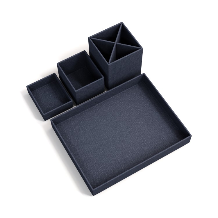 Desktop organizer, BIGSO LENA CANVAS, Blue 