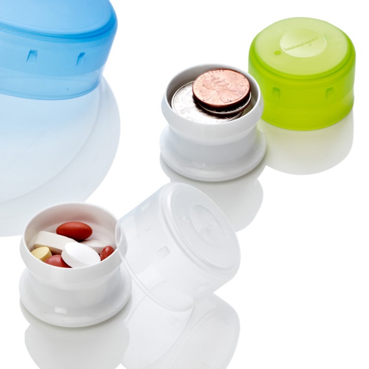 Small pill containers 3-pack