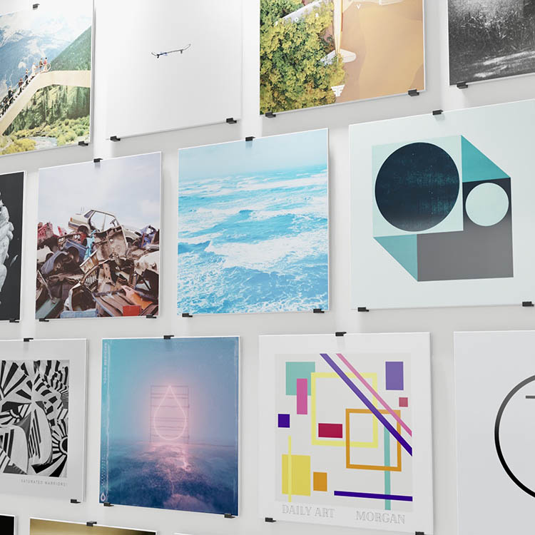 Self-adhesive LP cover hooks