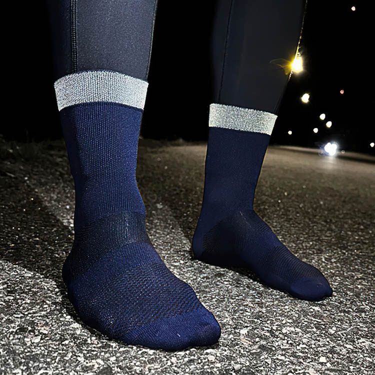 Running socks with reflex