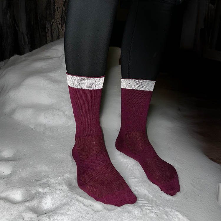 Running socks with reflex