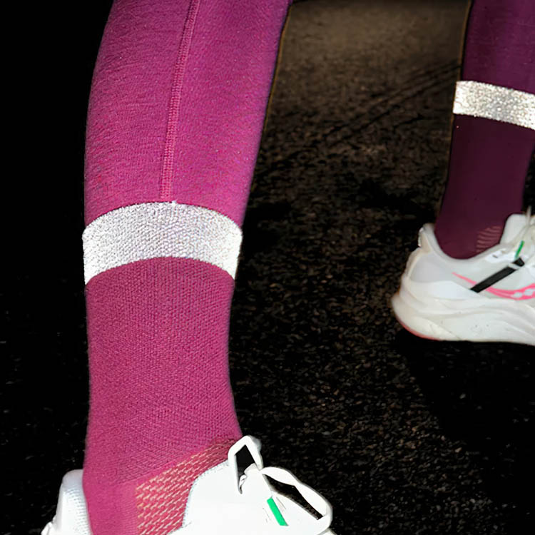 Running socks with reflex