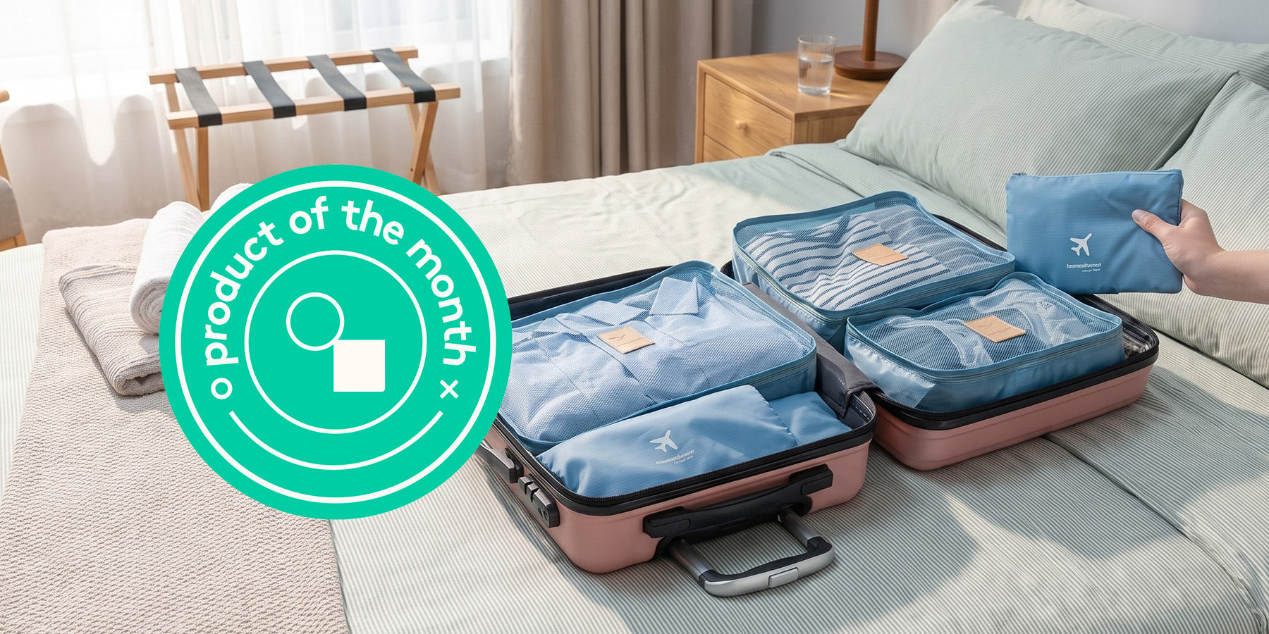 Product of the month : Packing Cubes, six pieces 20%