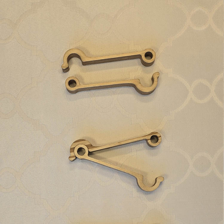 Wooden bag clips, 5-pack